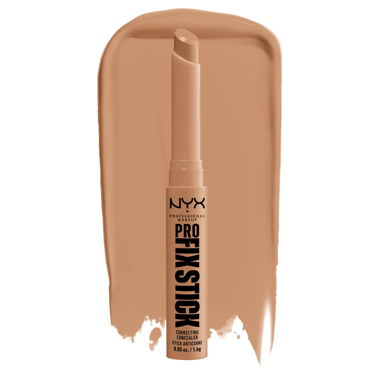NYX Pro Fix Stick Nutmeg front packaging showing product benefits