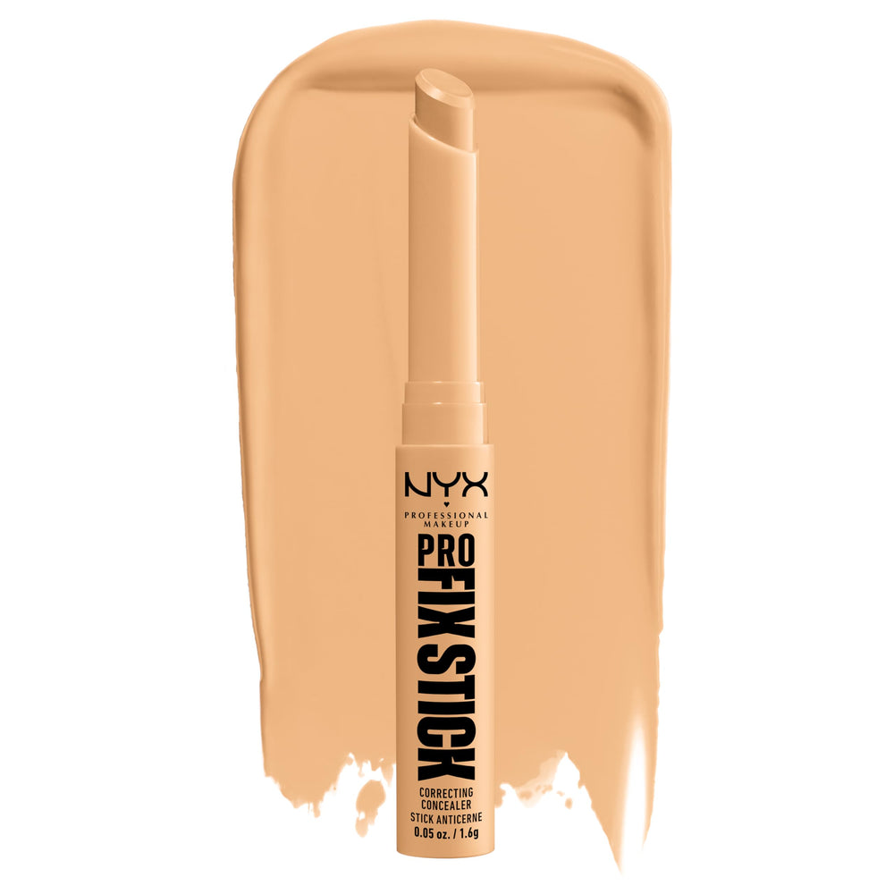 NYX PROFESSIONAL MAKEUP front packaging showing the Soft Beige stick and benefit of precise coverage