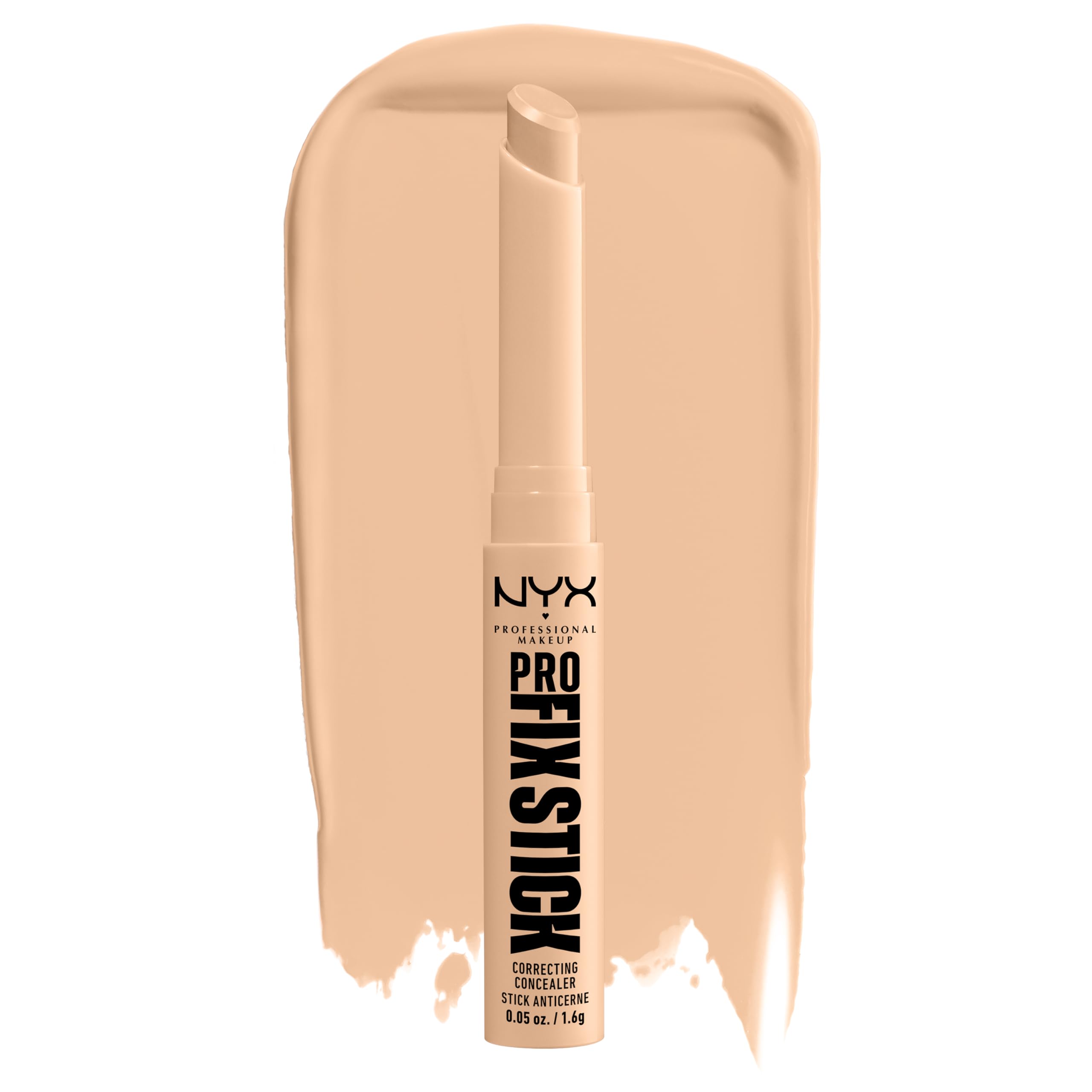NYX PROFESSIONAL MAKEUP front packaging showing the vanilla concealer stick and label for quick identification