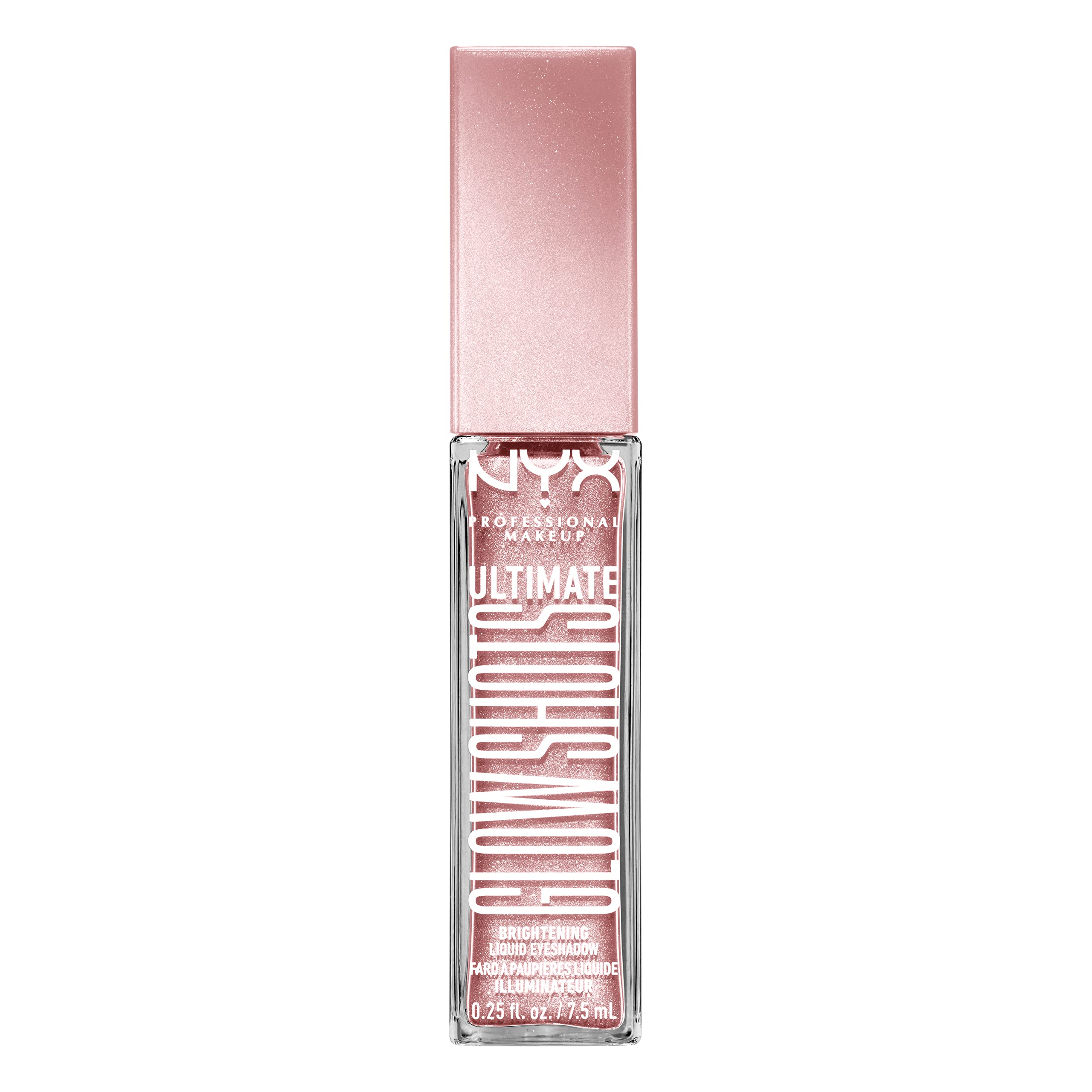 NYX PROFESSIONAL MAKEUP finished eye look shows wearable shimmer and long-wear benefit