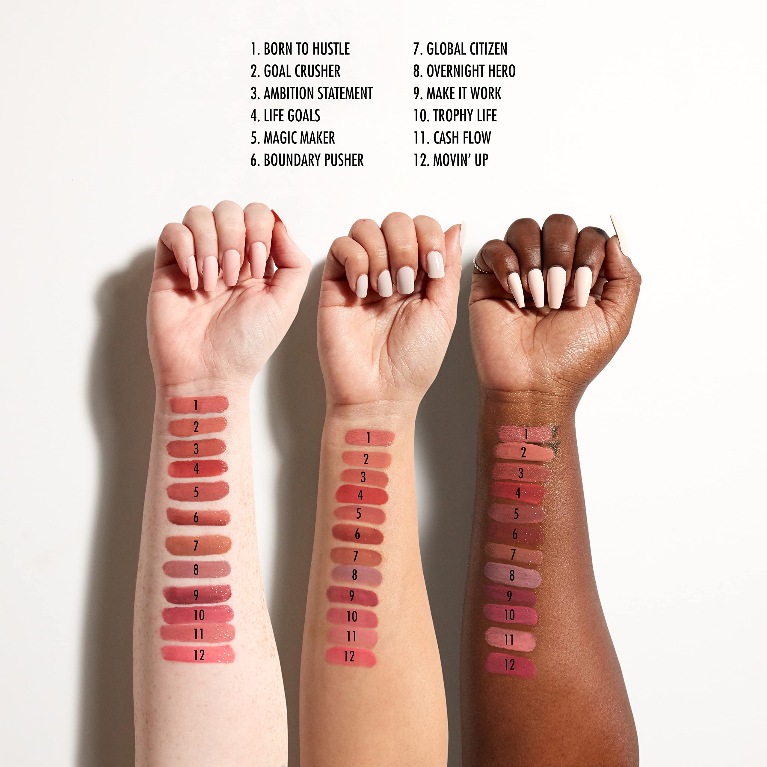 NYX PROFESSIONAL MAKEUP Magic Maker applied on lips showing dusty nude mauve long-wear benefit