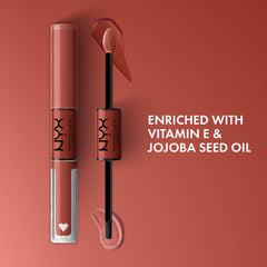 NYX PROFESSIONAL MAKEUP open duo applicators demonstrating easy two-step use and control