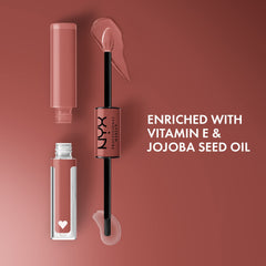 NYX PROFESSIONAL MAKEUP open wands with applicators demonstrating easy two-step application benefit