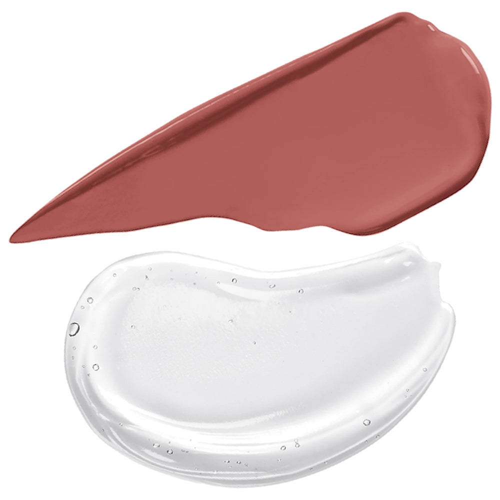 NYX PROFESSIONAL MAKEUP tubes beside ingredient list illustrating nourishing oils and vitamin E benefit