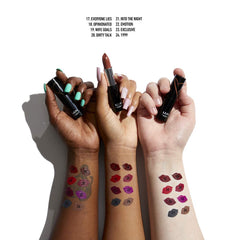 NYX PROFESSIONAL MAKEUP swatch of Emotion on arm showing vibrant payoff