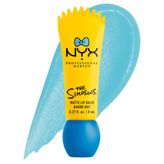 NYX Simpson Peekaboo Blue front packaging shows playful collaboration and product identity
