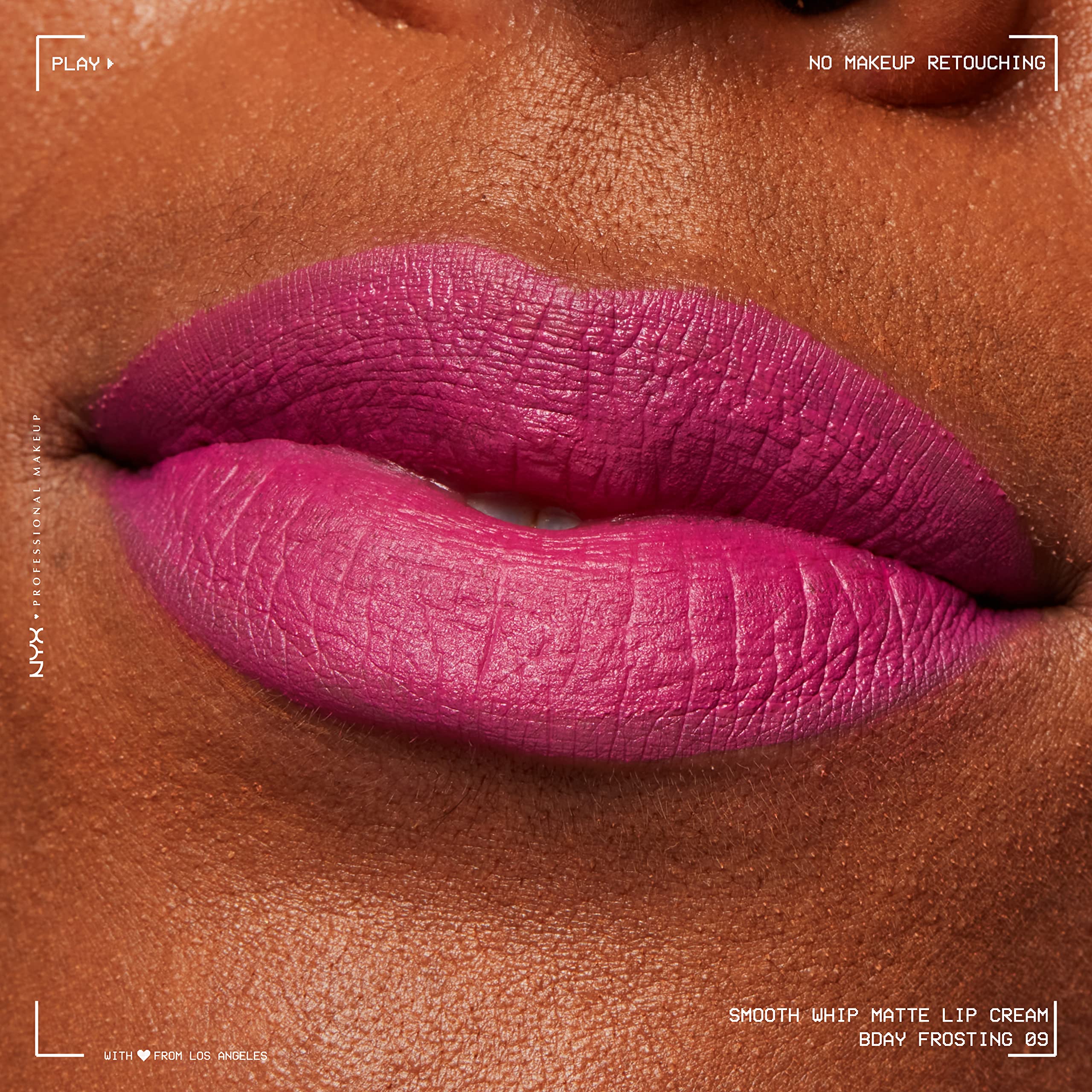 NYX Professional Makeup full face look with Bday Frosting for a polished appearance