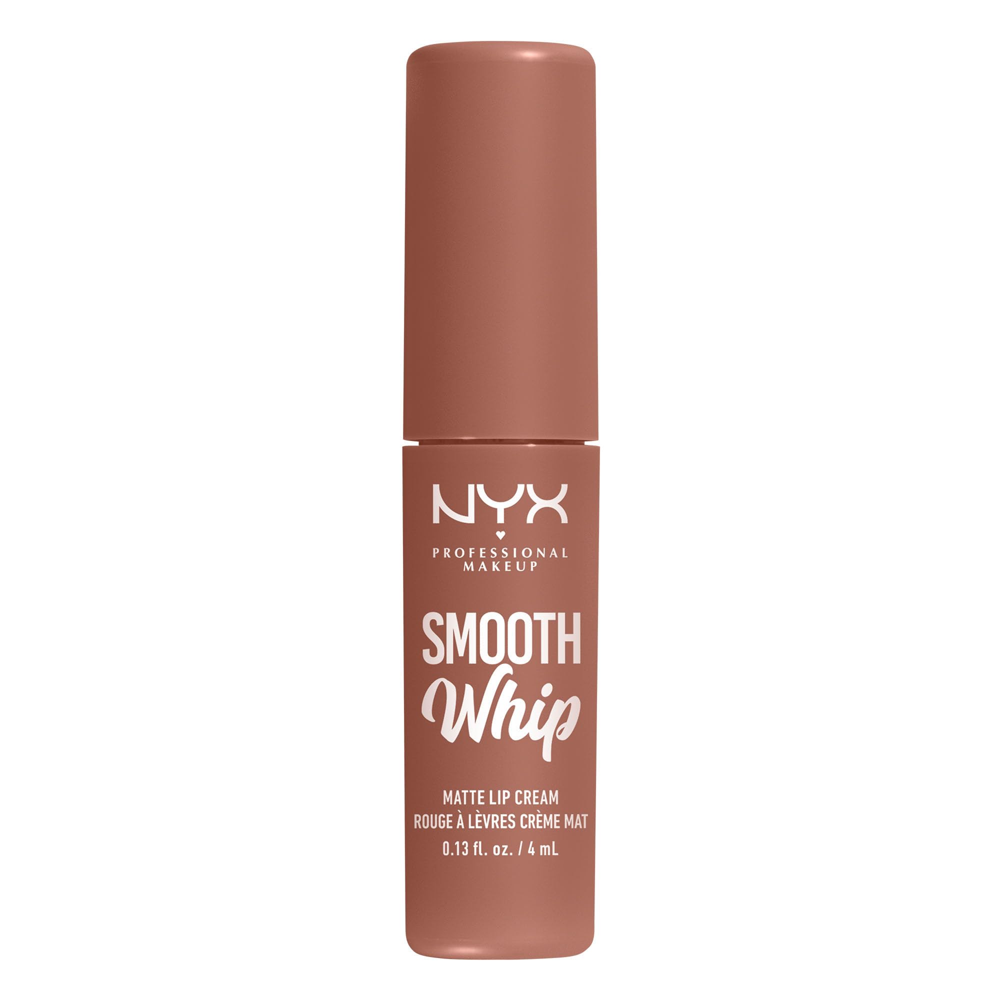 NYX PROFESSIONAL MAKEUP applied on lips demonstrating Pancake Stacks cool beige nude and natural photo-ready finish