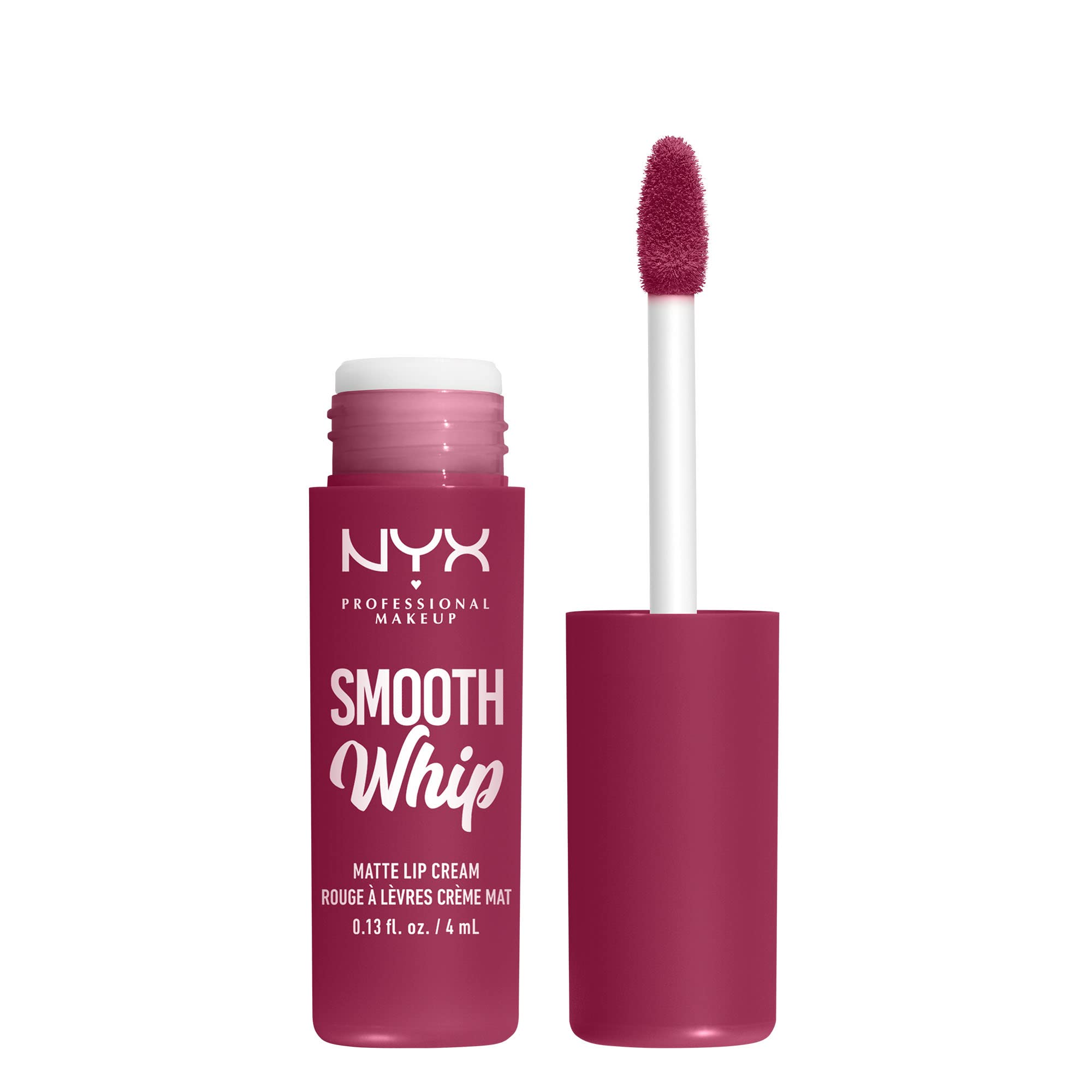 NYX front packaging showing shade Fuzzy Slippers and sleek tube for easy identification and storage