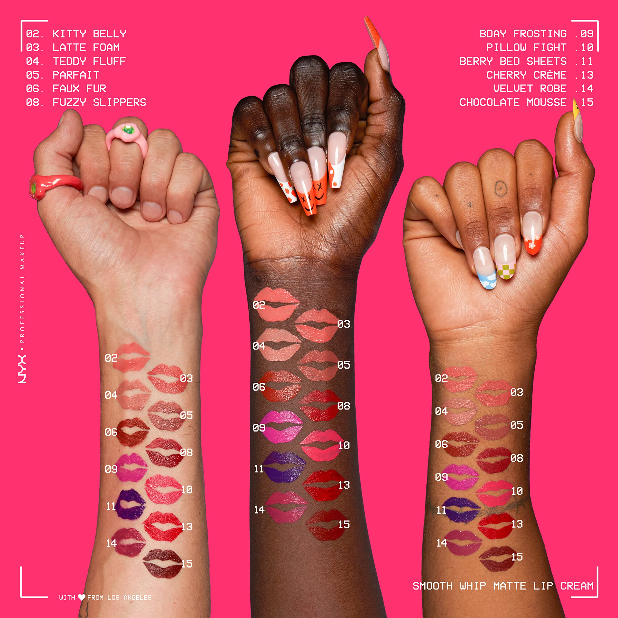 NYX texture close-up of whipped formula highlighting shea and cocoa butters for soft feel