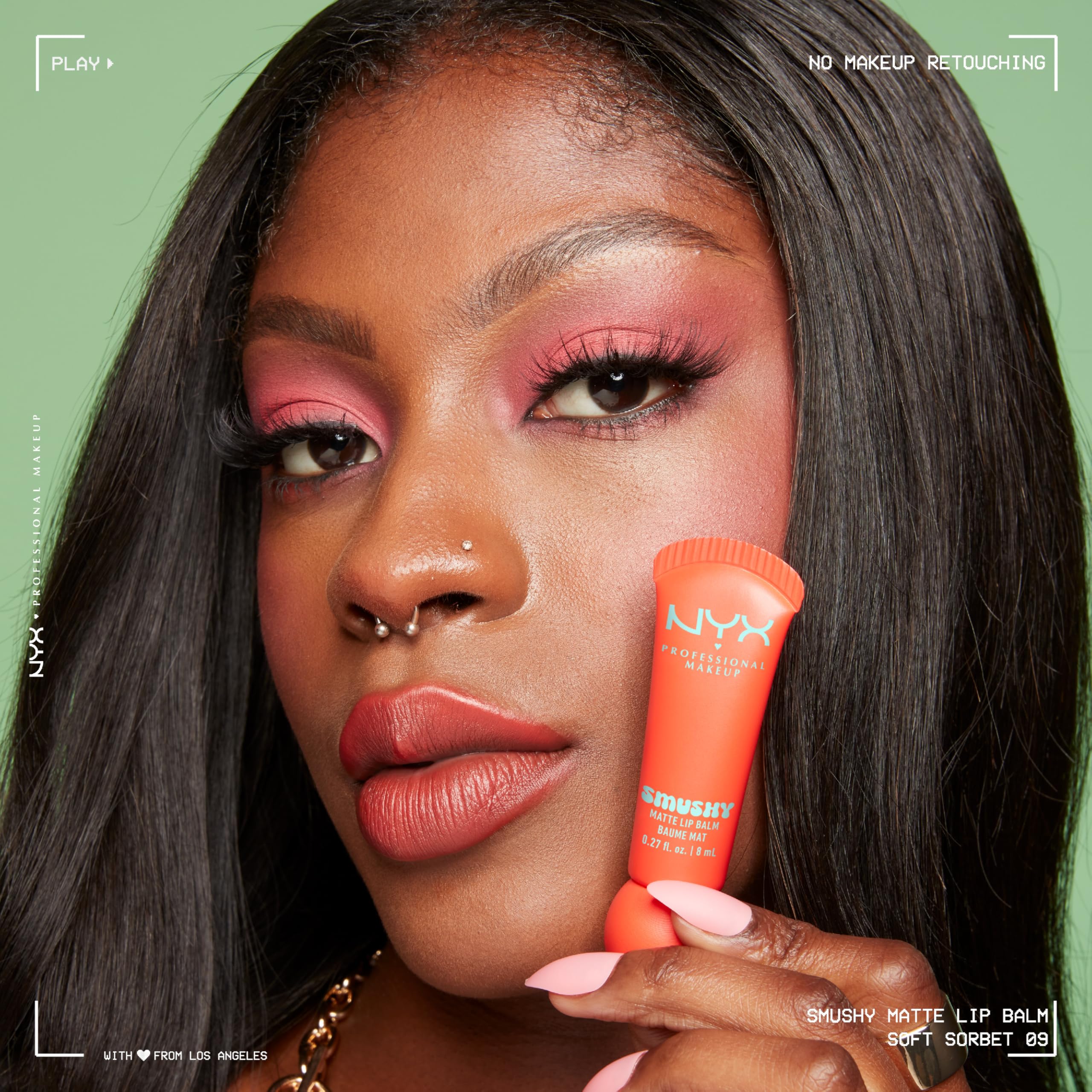 NYX PROFESSIONAL MAKEUP next to coin showing compact size and travel convenience