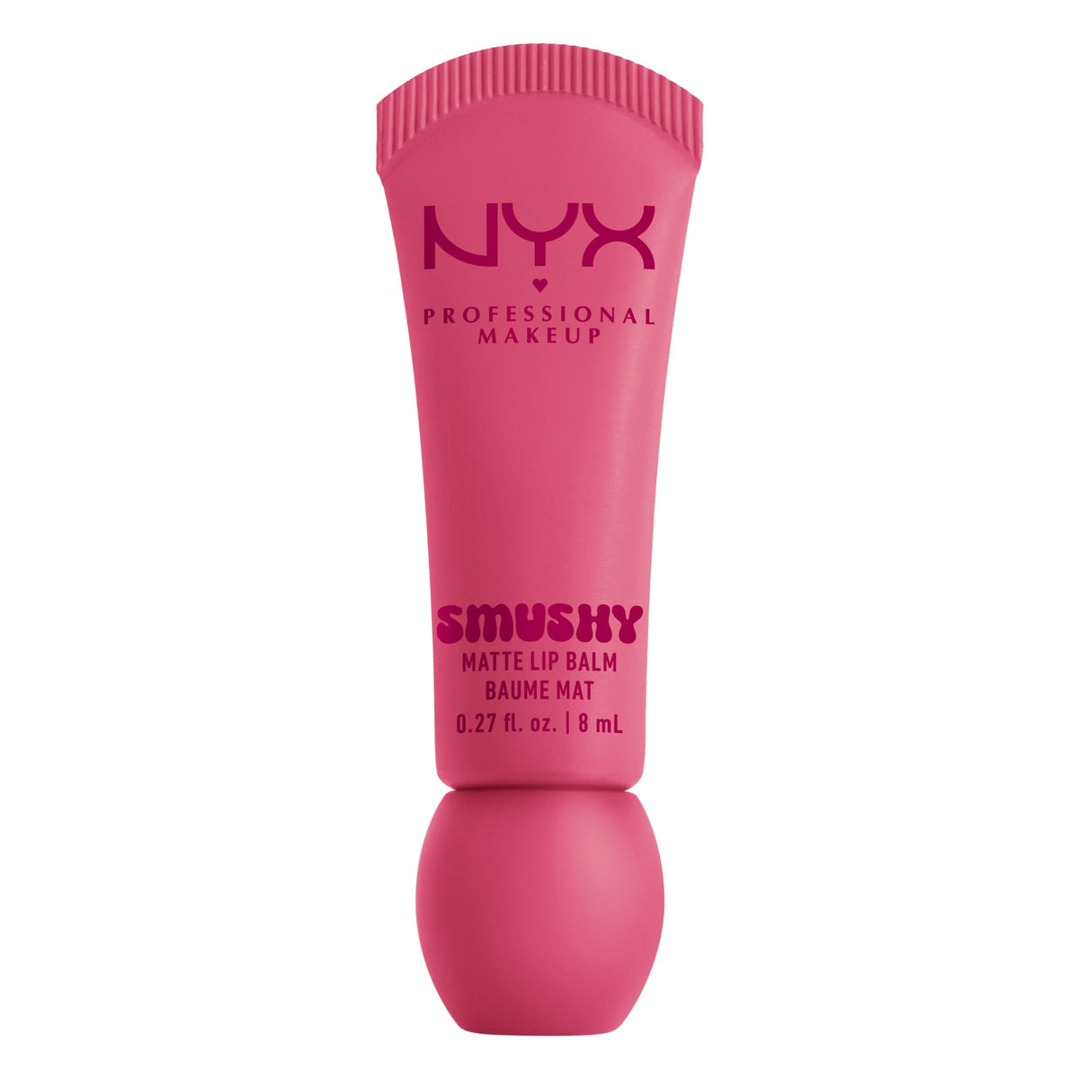 NYX Smushy Matte front packaging showing shade and compact tube, easy identification benefit