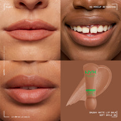 NYX Smushy Matte open bullet texture highlighting creamy cushion for smooth application