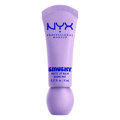 NYX PROFESSIONAL MAKEUP front tube of Smushy Matte Sugar Smush shows shade and easy application benefit