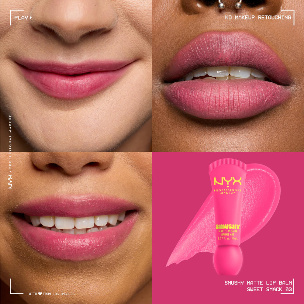NYX PROFESSIONAL MAKEUP creamy smushy texture close-up highlighting soft finish