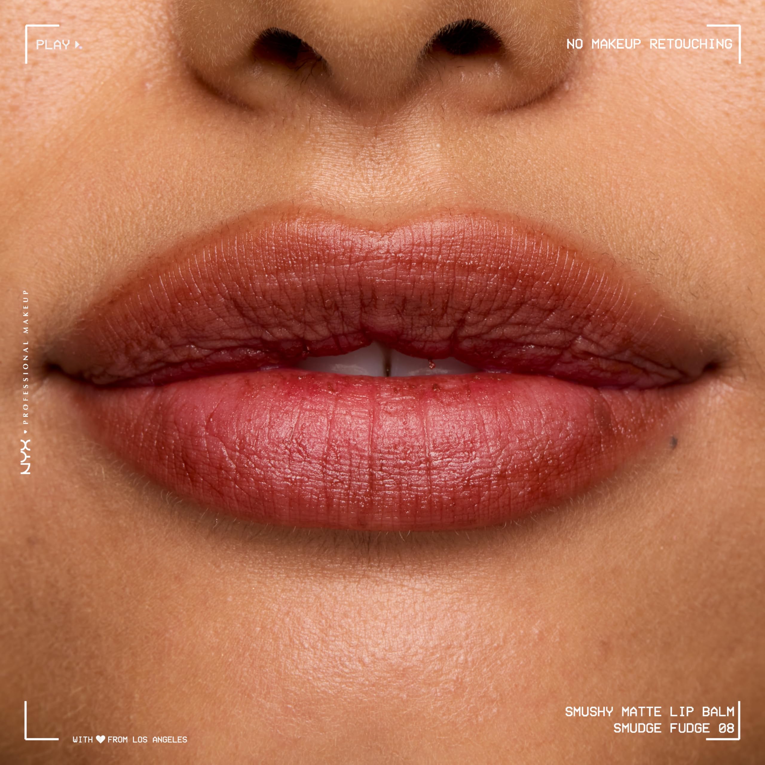 NYX Smushy Matte close-up texture showing creamy, cushiony finish and softness benefit
