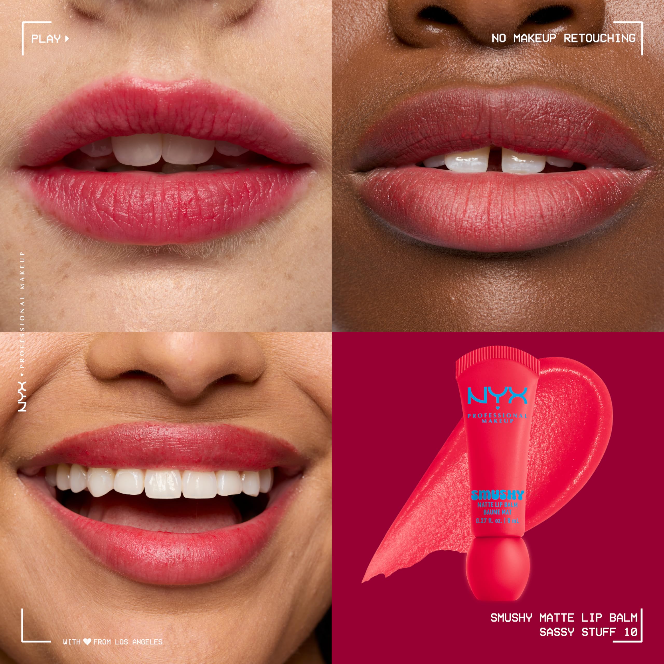 NYX Smushy Matte texture close-up highlighting smooth, cushiony finish and comfort
