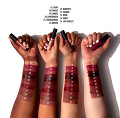 NYX PROFESSIONAL MAKEUP close-up lips wearing Cairo matte for smooth finish