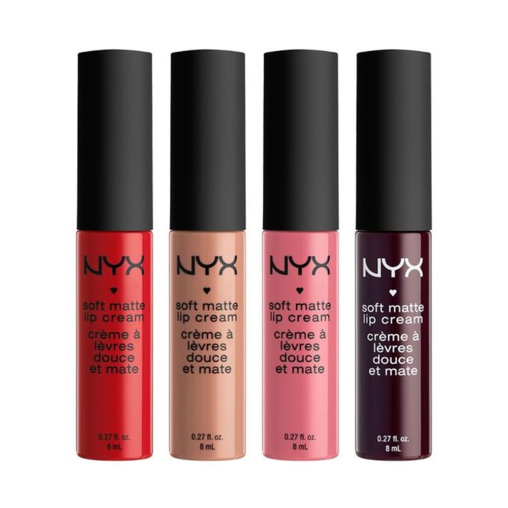 NYX PROFESSIONAL MAKEUP close-up of applicator applying rich plum for effortless matte finish
