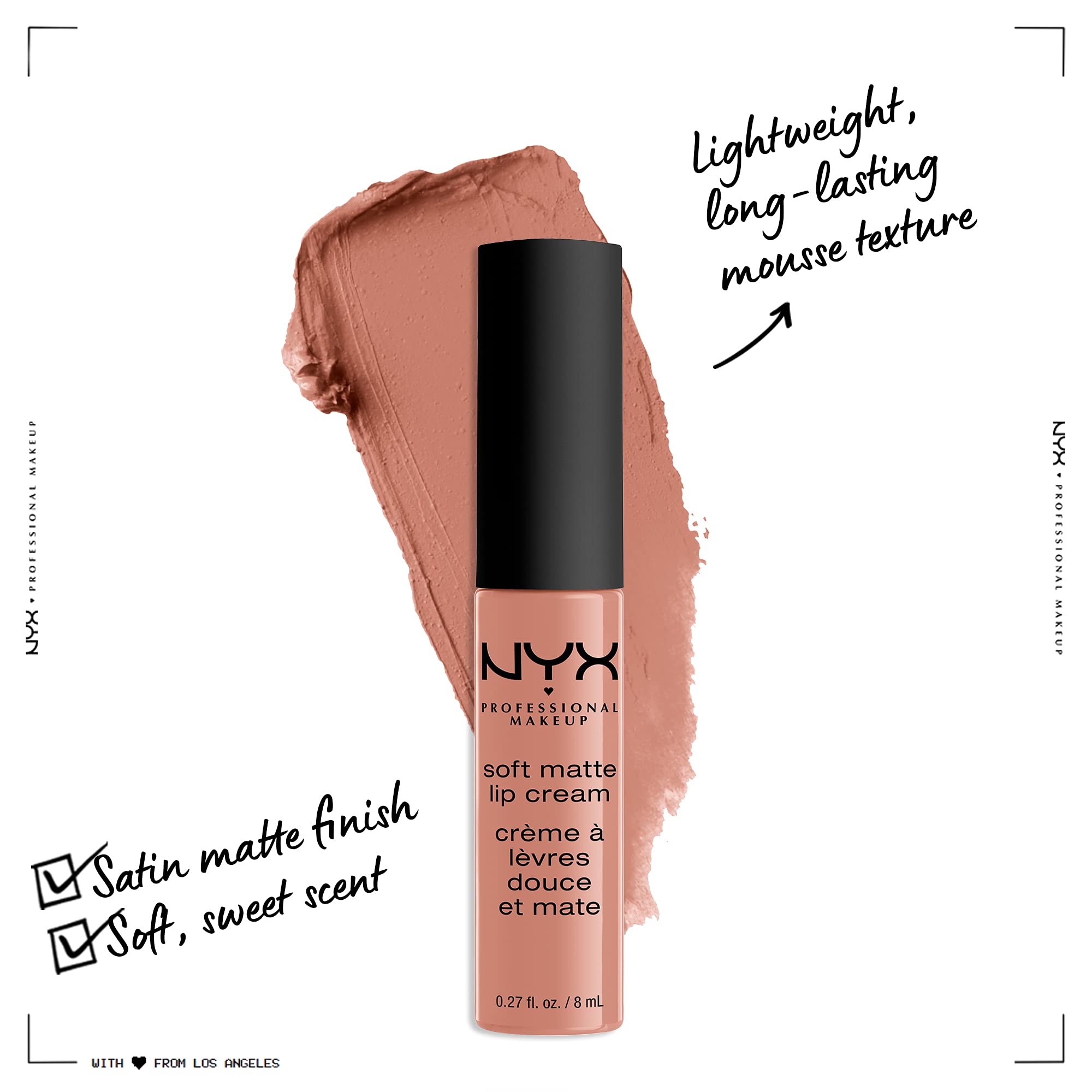 NYX Professional Makeup doe-foot applicator close-up showing precise application benefit