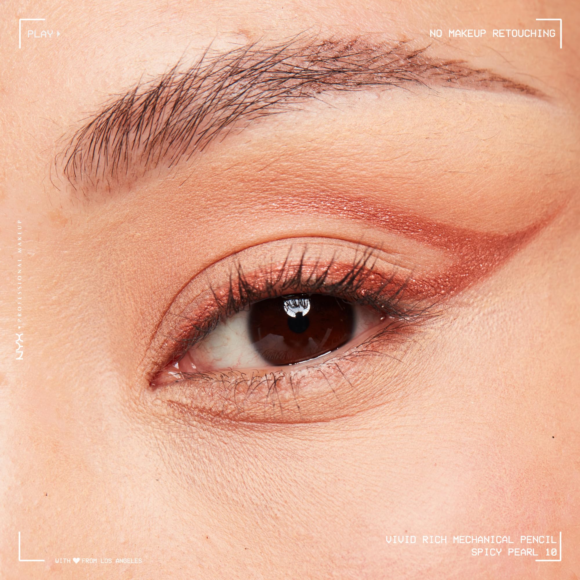 NYX PROFESSIONAL MAKEUP spicy pearl tip close-up highlighting creamy retractable formula benefit