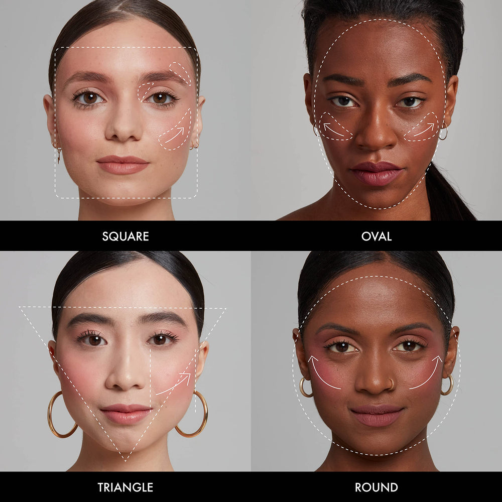 NYX PROFESSIONAL MAKEUP cheek application close-up demonstrating natural flush