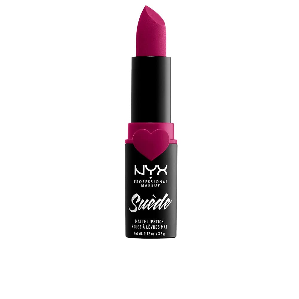 NYX PROFESSIONAL MAKEUP Sweet Tooth front packaging shows bold fuchsia and sleek heart-decorated tube