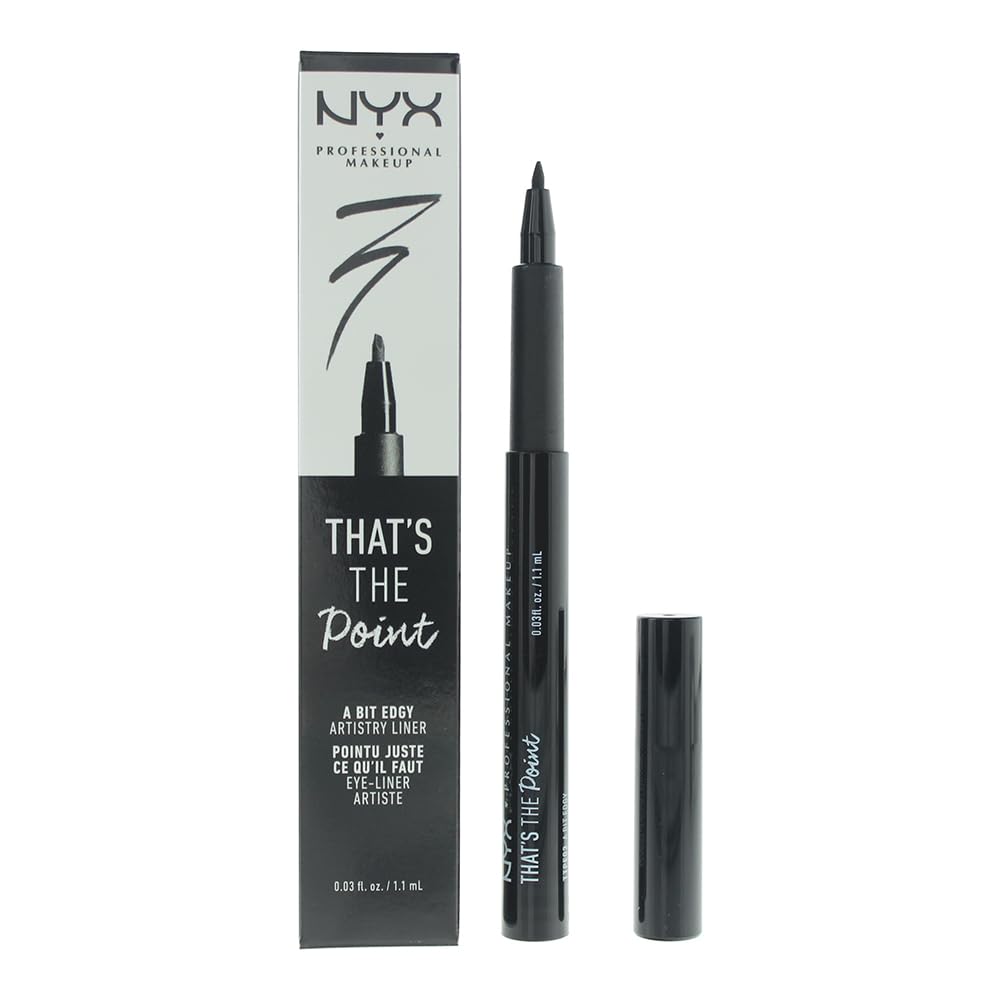 NYX PROFESSIONAL MAKEUP front packaging showing pen and logo, easy selection benefit