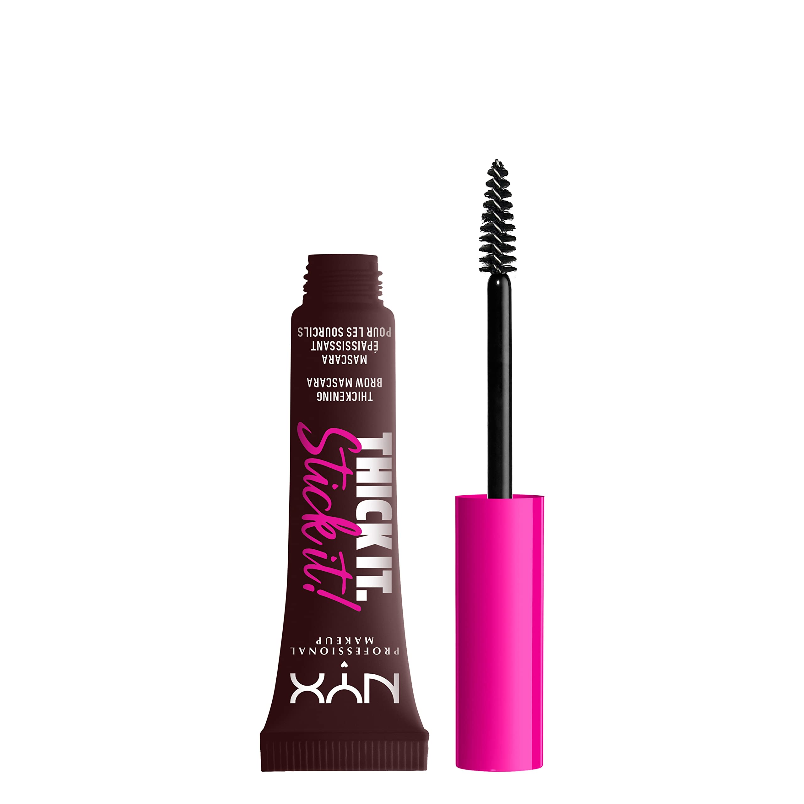 NYX PROFESSIONAL MAKEUP front packaging showing espresso shade and tube benefits