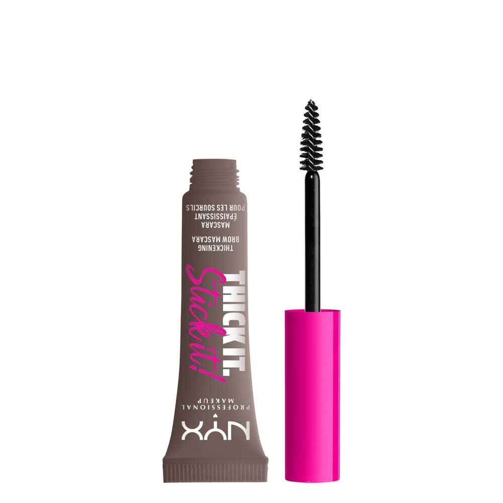 NYX PROFESSIONAL MAKEUP front product tube showing Cool Ash Brown shade and label, clear benefit