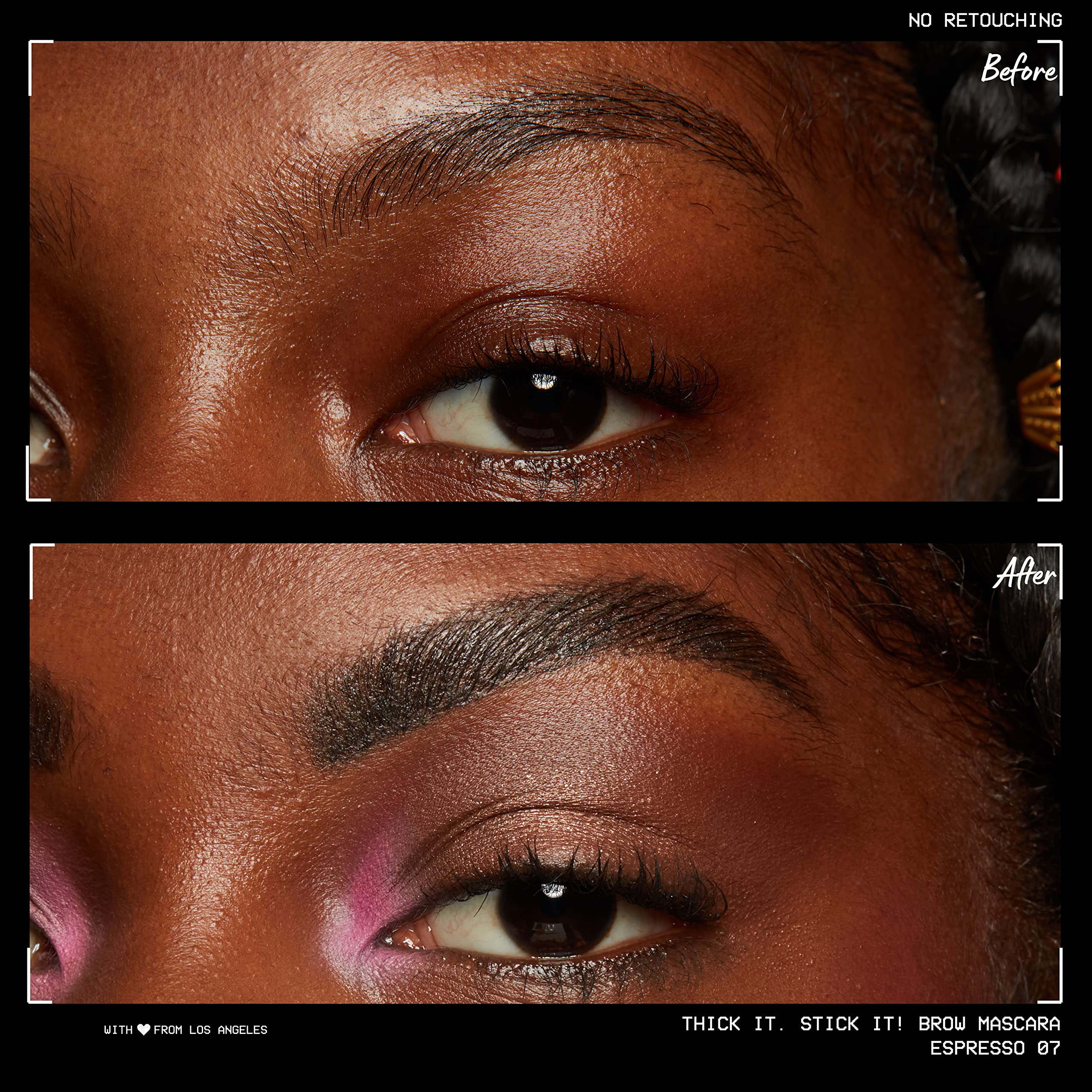 NYX PROFESSIONAL MAKEUP gel texture close-up showing fiber-rich, buildable formula