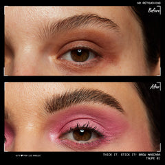 NYX PROFESSIONAL MAKEUP texture swatches showing buildable fibers and natural finish