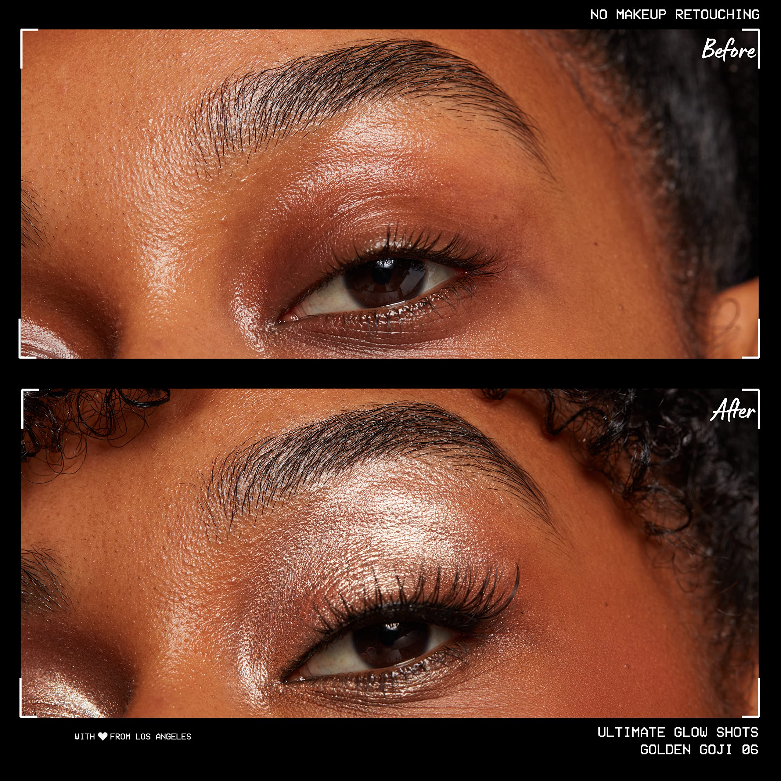 NYX PROFESSIONAL MAKEUP texture swipe of Golden Goji showing smooth glow