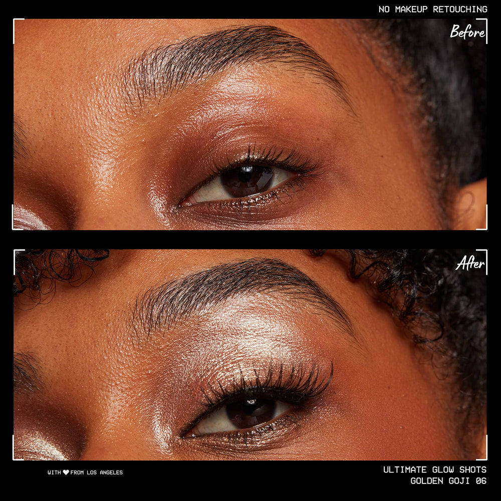 NYX PROFESSIONAL MAKEUP texture swipe of Golden Goji showing smooth glow