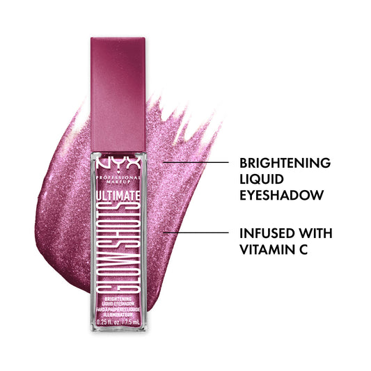 NYX PROFESSIONAL MAKEUP applicator close-up delivering precise shimmer coverage