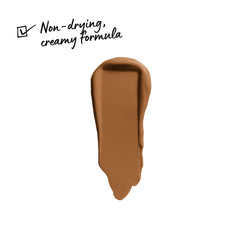 NYX PROFESSIONAL MAKEUP cream texture swirl closeup showing smooth blendability and matte finish