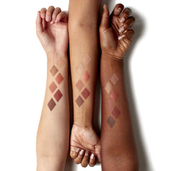 NYX PROFESSIONAL MAKEUP palette held in hand illustrating compact size benefit