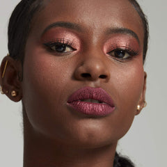NYX PROFESSIONAL MAKEUP shadow applied on eyelid showing blend and dimension benefit