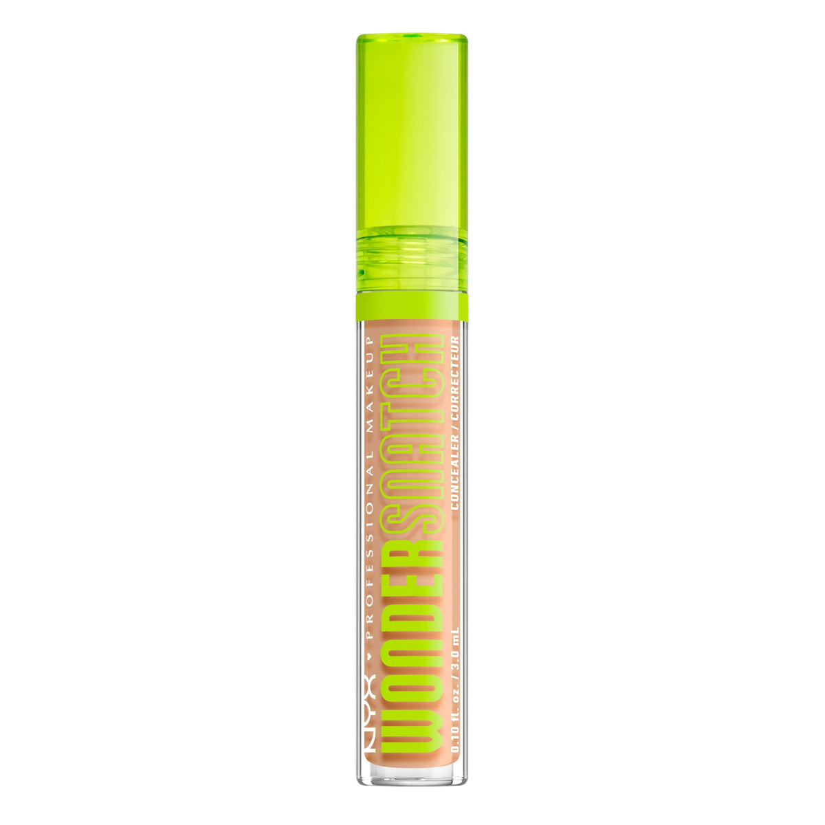 NYX Wonder Snatch front view showing sleek tube and shade for easy selection