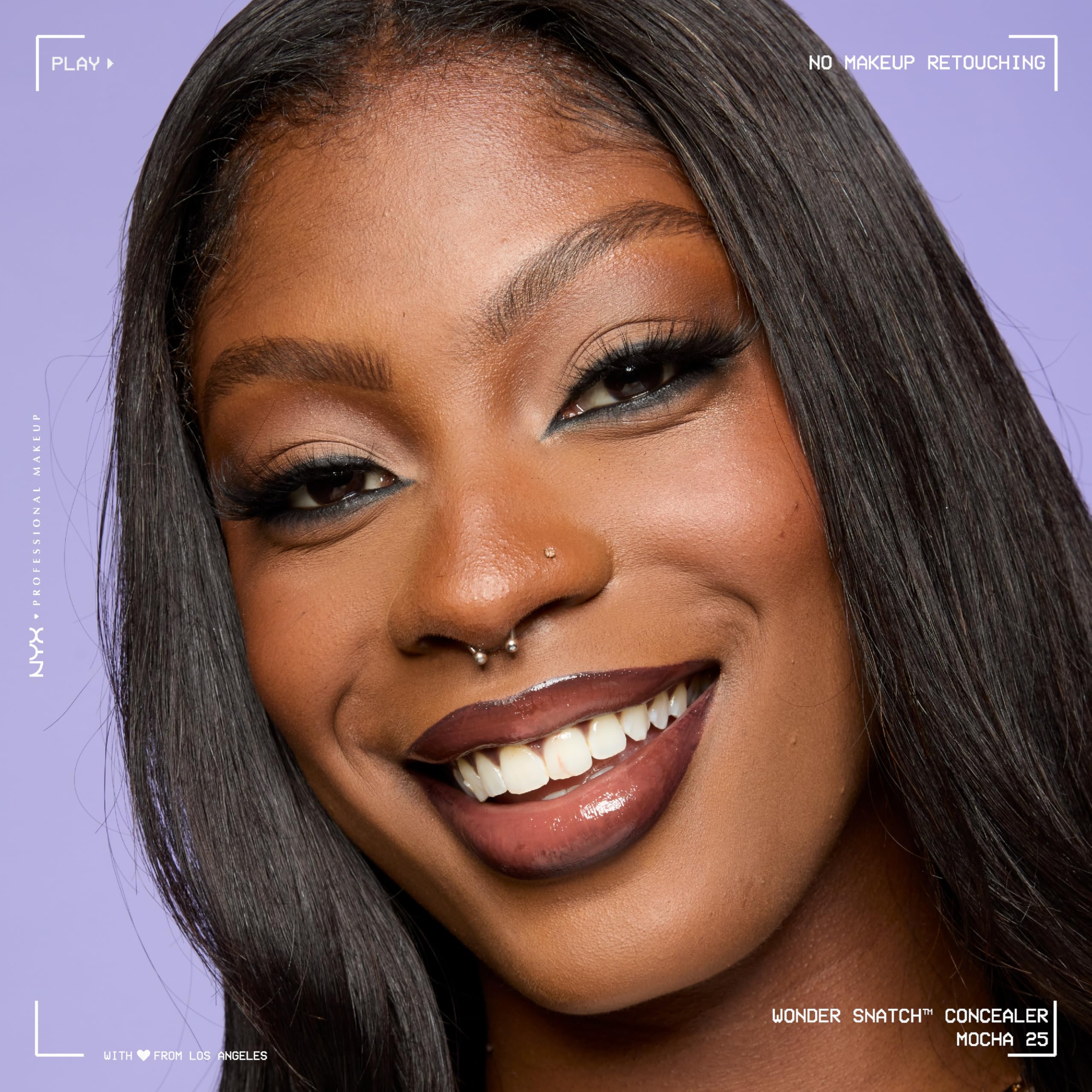 NYX PROFESSIONAL MAKEUP lifestyle portrait showing lifted, snatched makeup look