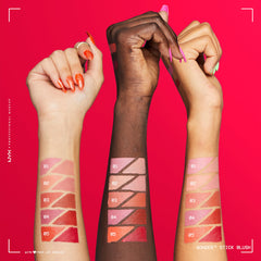 NYX PROFESSIONAL MAKEUP cheek application closeup highlights blendability and natural finish