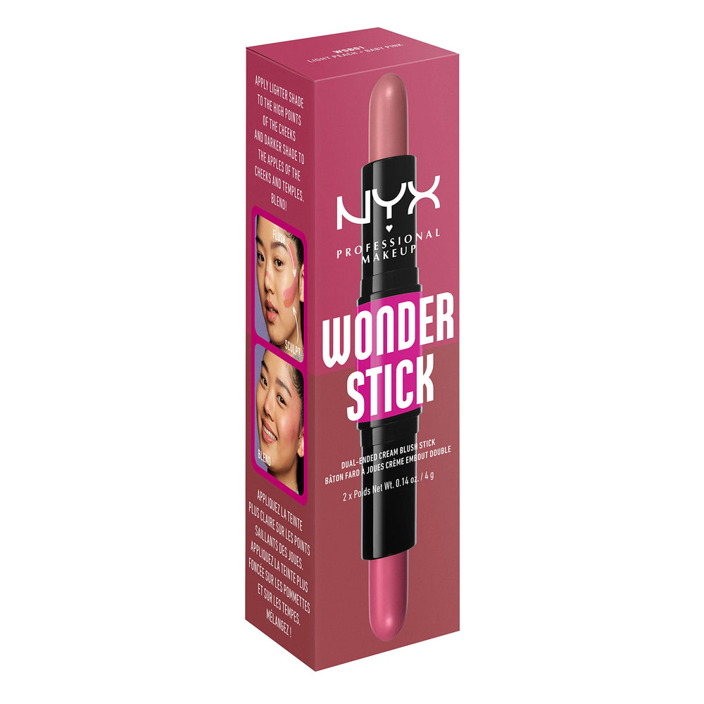 NYX PROFESSIONAL MAKEUP packaging label close-up shows product name and ingredient focus