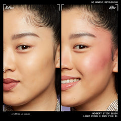 NYX PROFESSIONAL MAKEUP baby pink texture stroke demonstrates buildable color payoff
