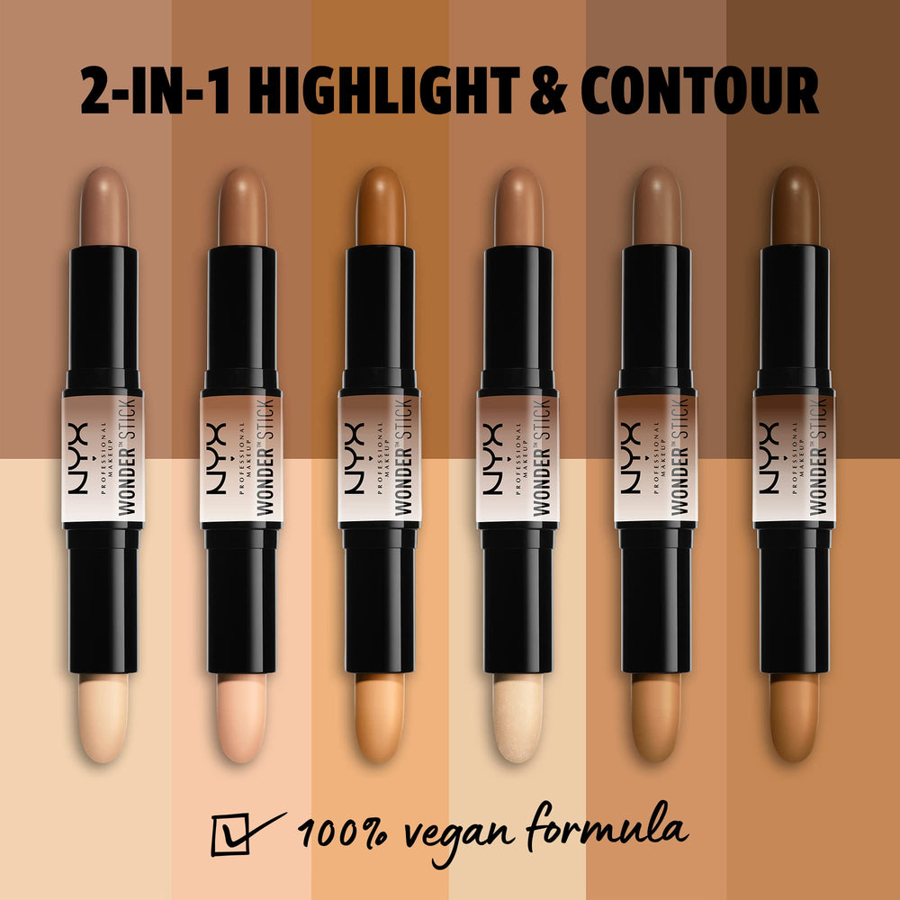 NYX PROFESSIONAL MAKEUP Wonder Stick closed double-ended design for compact travel convenience