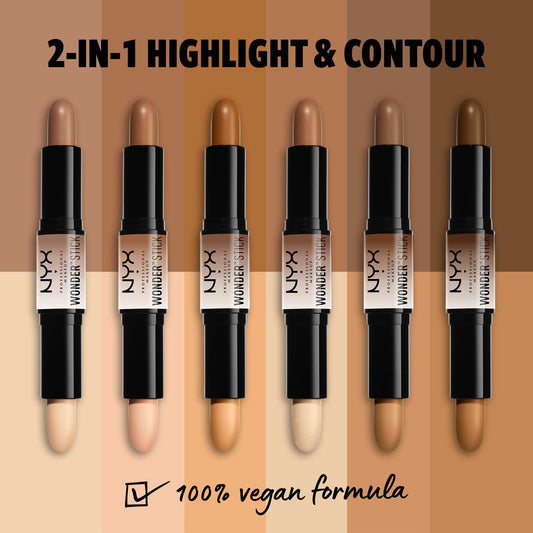 NYX PROFESSIONAL MAKEUP Wonder Stick closed double-ended design for compact travel convenience