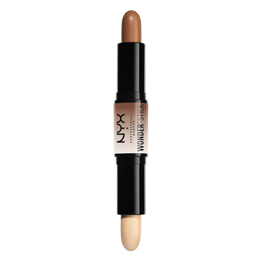 NYX PROFESSIONAL MAKEUP Wonder Stick front view showing both highlight and contour ends for easy sculpting