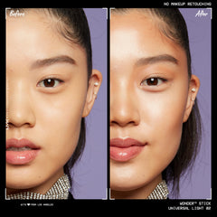 NYX Wonder Stick being applied to cheek to sculpt and define features