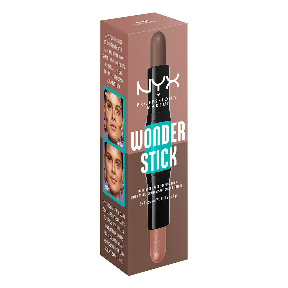 NYX PROFESSIONAL MAKEUP Wonder Stick inside a makeup bag for on-the-go contouring utility