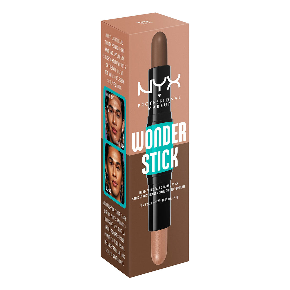 NYX PROFESSIONAL MAKEUP Wonder Stick on vanity in lifestyle scene showing everyday use