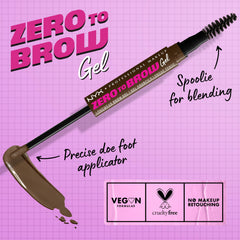 NYX PROFESSIONAL MAKEUP doe foot applicator and spoolie in view for precise application benefit